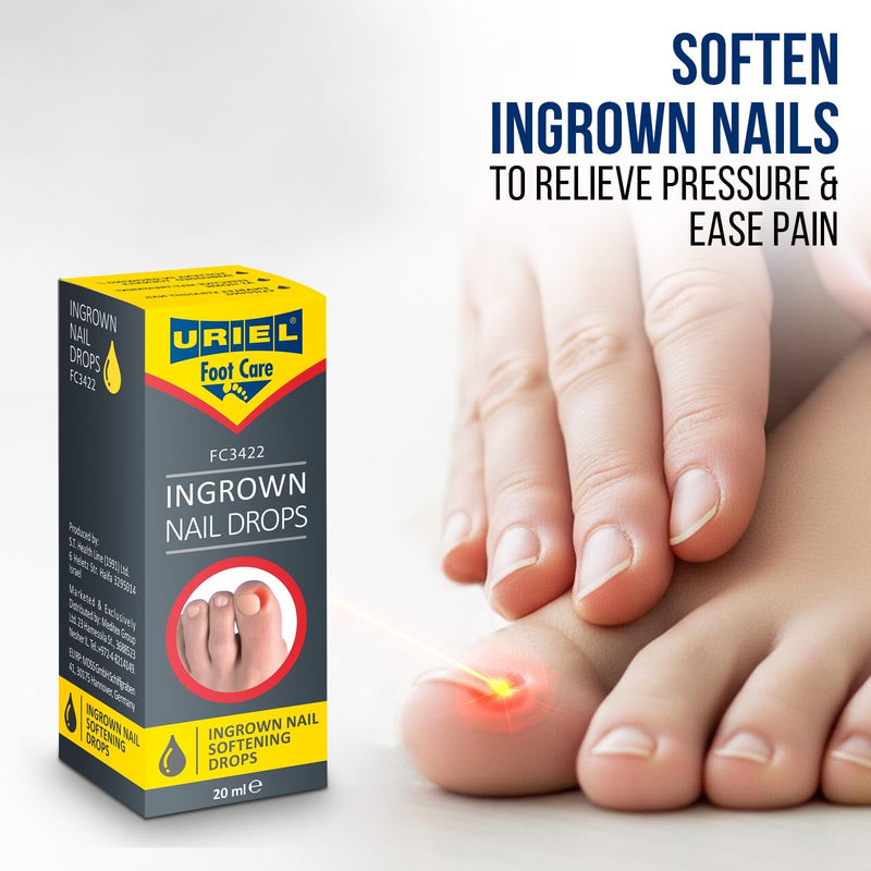 URIEL UPGRADED Ingrown Toenail Treatment, Ingrown Toenail Removal Kit, Ingrown Toenail Corrector, Ingrown Nail Kit Ingrown Toenail Tool 20ml 0.68 Fl Oz (Pack of 1)