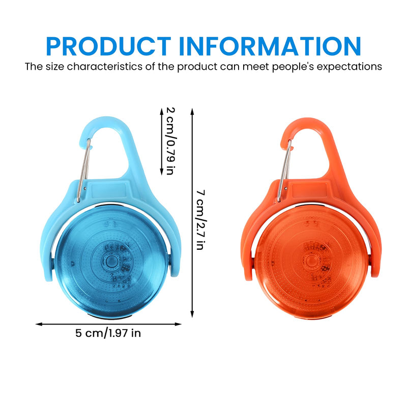 BORDEAG 2 pieces safety pet lights, LED flashing light, light pendant for dogs, school bag safety light, USB rechargeable, 4 flashing modes, for night walks - BeesActive Australia