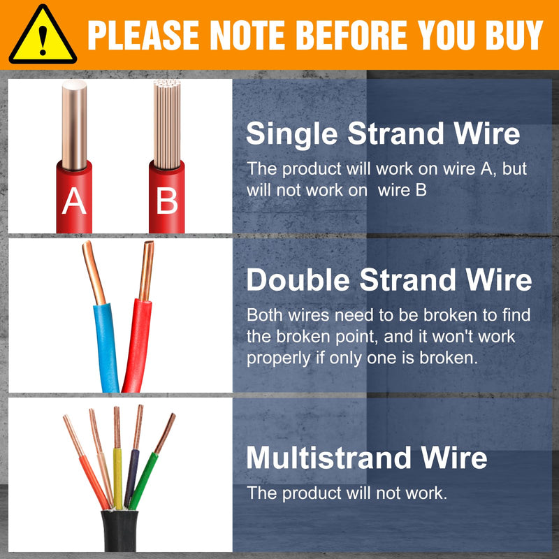 F04 Underground Wire Locator, Cable Locator with Earphone, Buried Wire Detector for Locating Breakage Cables & Wires Dog Fence Cables - BeesActive Australia