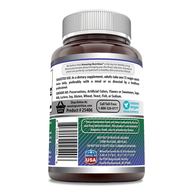 Amazing Formulas Tribulus Terrestris Extract 630mg per Serving 120 Veggie Capsules | 45% Steroidal Saponins | Non-GMO | Gluten Free | Made in USA | Ideal for Vegetarians - BeesActive Australia