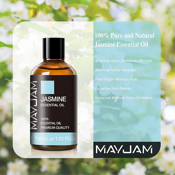 MAYJAM Essential Oil Jasmine Aroma Oil 30ml Essential Oil 100% Natural Gift - BeesActive Australia