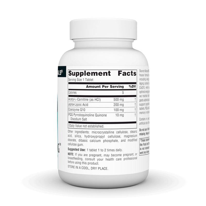 Source Naturals, PQQ Healthy Aging - 10 mg - 60 Tablets | For Mitochondrial Energy & Brain Support 1 Count (Pack of 60)