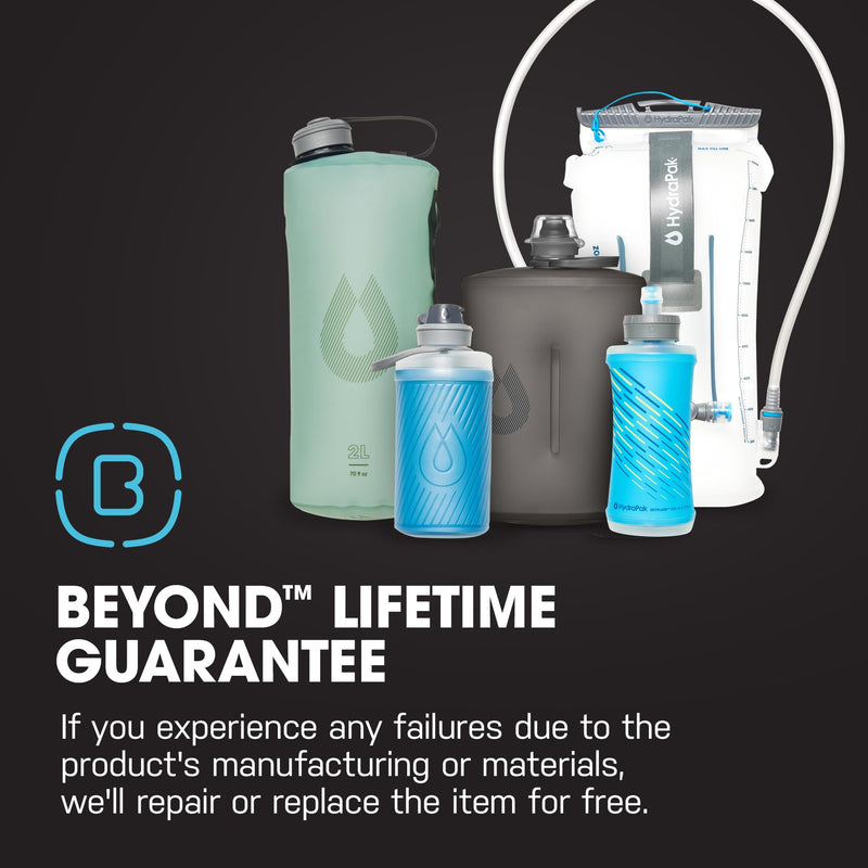HydraPak UltraFlask+ 500ml - Filtered, Compressible Soft Flask Water Bottle for Hydration Vests and Running Packs with Integrated Water Filter (500ml / 17oz) - BeesActive Australia