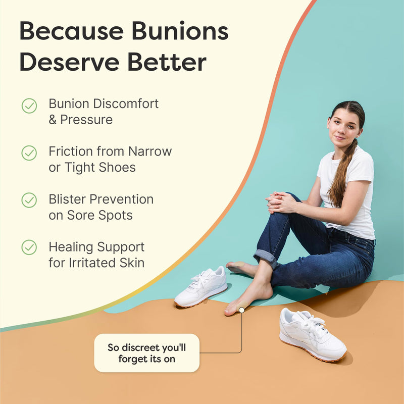 ZenToes Bunion Pads to Wear with Shoes – Waterproof Soft Bunion Cushion Protector, Breathable Adhesive Foot Pad for All Day Comfort & Support, 24 Count Beige 24 Pack
