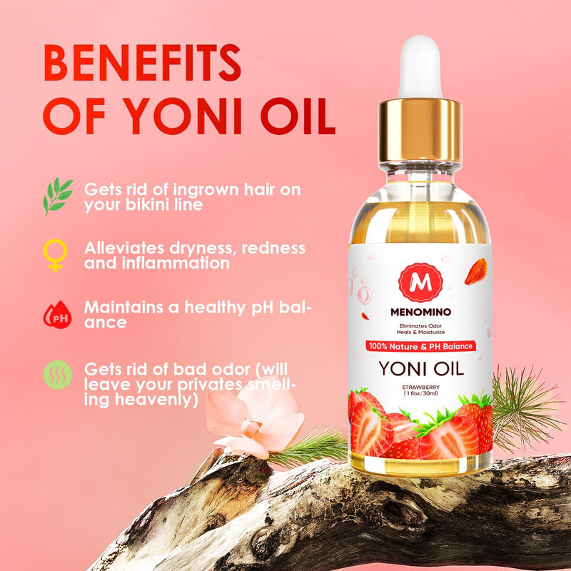 3 Pack Yoni Oil Feminine Oil for Women pH Balance - Feminine Deodorant with Pineapple Peach Strawberry Essential Oil, 1 fl oz/pc strawberry peach pineapple - BeesActive Australia