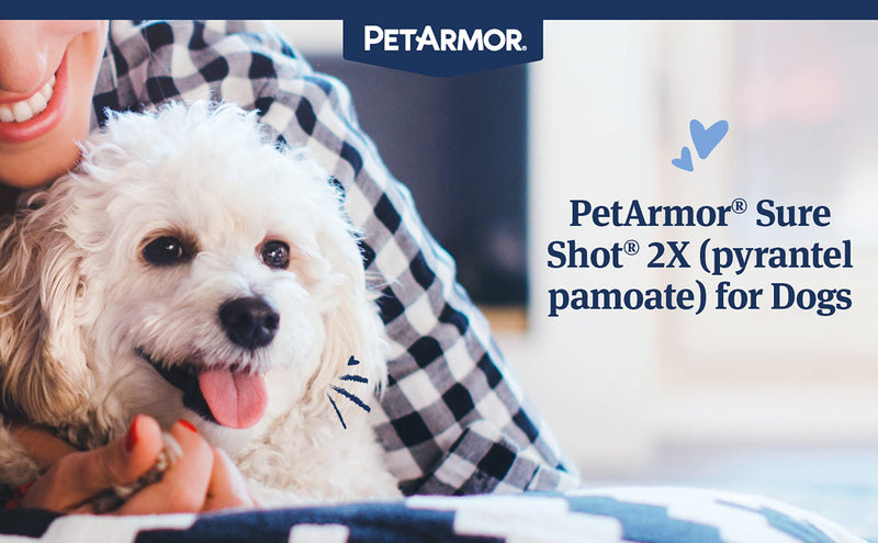 PetArmor Sure Shot Liquid De-Wormer for Dogs and Puppies, Liquid De-Wormer Treats Roundworms & Hookworms in Dogs and Puppies 2 Weeks and Older, For Dogs Under 120 lbs, 2 ounces - BeesActive Australia