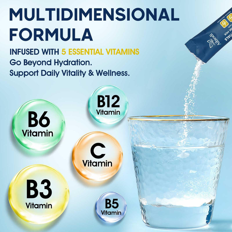 Electrolytes Powder Packets - Sugar Free & Zero Calorie Liquid Daily Drink Mix - Instant Hydration & Energy Supplement with 6 Electrolytes and 5 Vitamins, Keto Friendly & Vegan - 36 Sticks Citrus Passion Fruit 7.62 Ounce (Pack of 1)