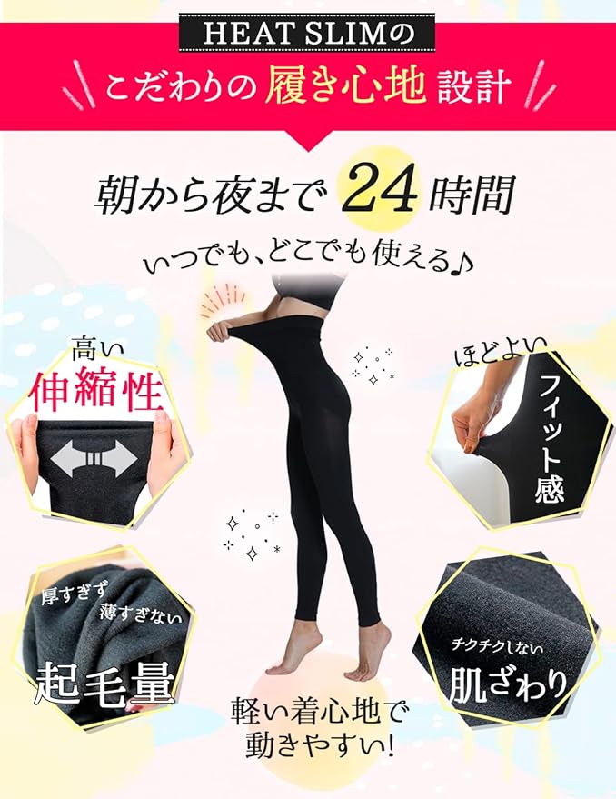 Glamorous Spats, Over 5 Million Pieces, Heat Slim, Fleece Lined, Compression Leggings, Tights, Brushed Lining, Authentic Product -  Australia
