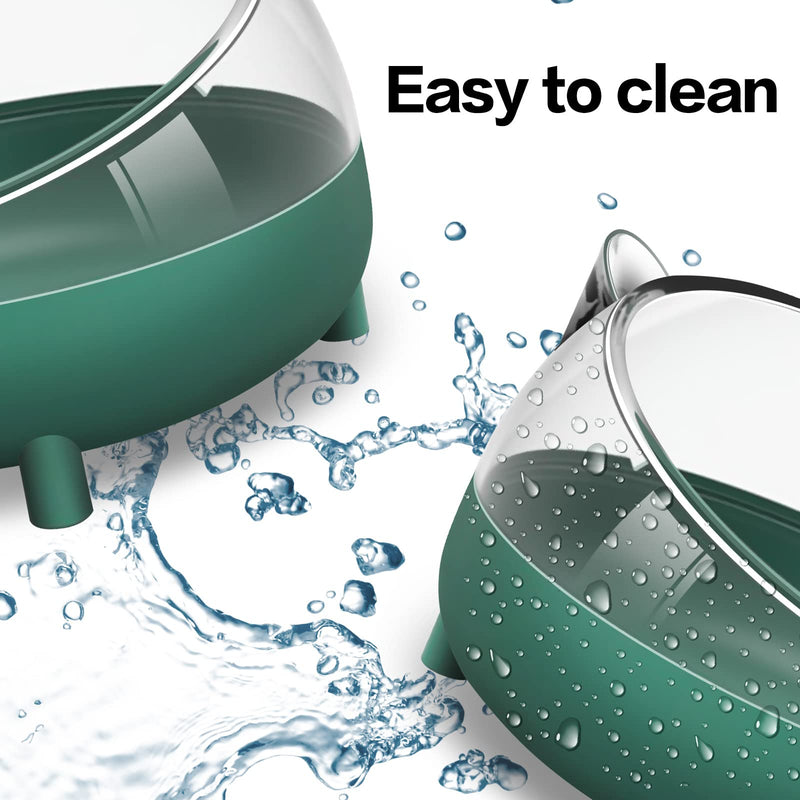 Hamster Food Bowl, Elevated Tilted Pet Feeder, Reduces Neck Strain, Suitable for Dwarf Hamsters, Gerbils, Mice, Puppies, and Other Small Animals Green - BeesActive Australia