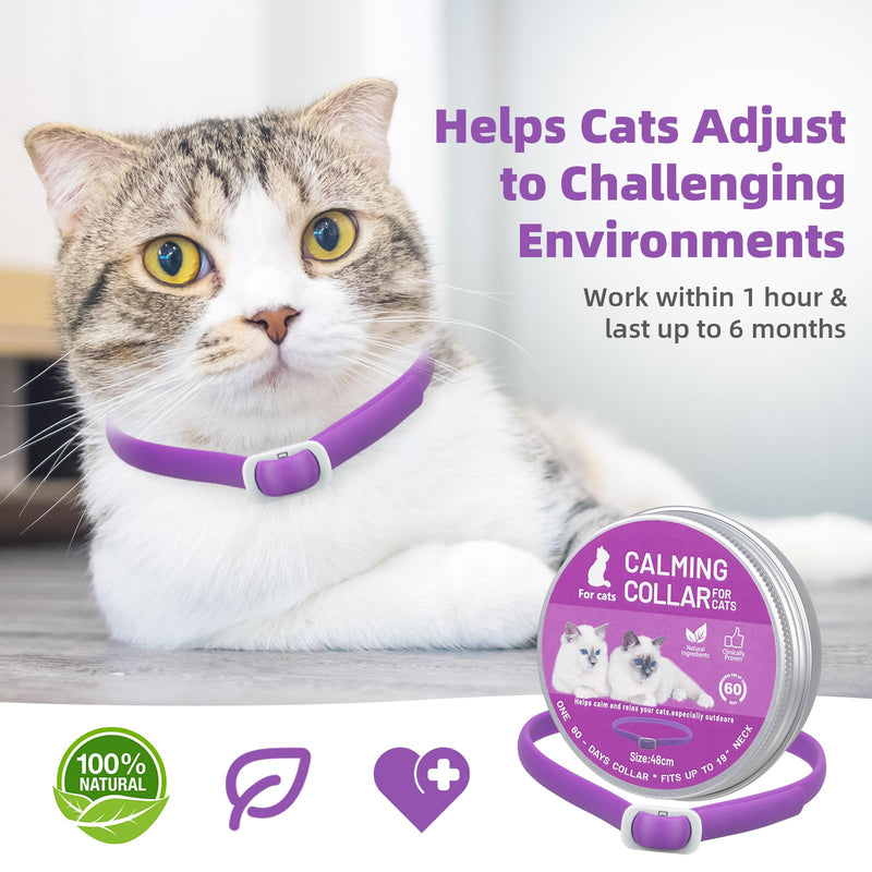 Cat Calming Collar for Cats, Pheromone Collar for Cats Long Calming Effect for Small, Medium and Large Cats - PawsPlanet Australia