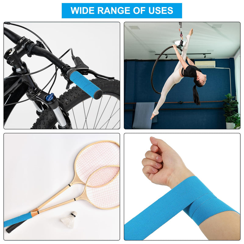 PATIKIL Aerial Hoop Tape, Athletic Tape Adhesive Non-Slip Grip Tape Yoga Rig Sports Tape for Wrapping Exercises Gymnastics Black 16.4ft x 1 Inch - BeesActive Australia