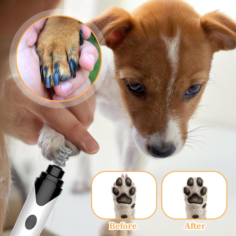 Diamond Rotary Nail Grinder Bits 1/8" Pet Toenail Grinder Attachment Dog Claw Grinder Replacement Heads Nail File Wheel for Medium Large Dogs Nail Care Clippers Trimming Parts - BeesActive Australia