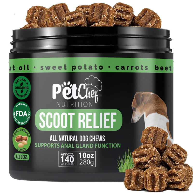 Pet Chef Anal Gland Repair & Anal Cleaner Fixer for Dogs- Reduce Butt-Dragging- Easy-to-Give Daily Chews- Stops Smelly Dog Butt Habit and Nasty Markings Stinky Markings