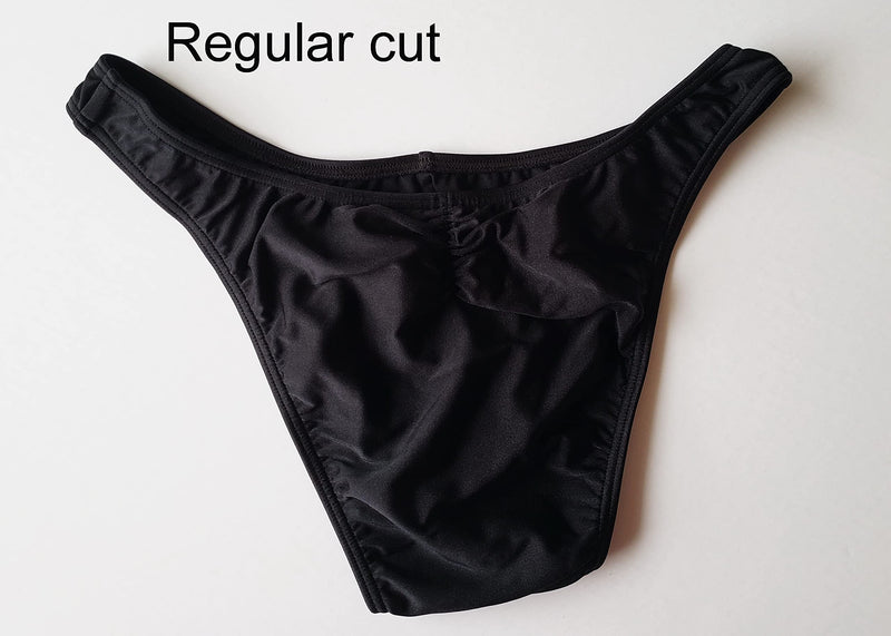 NPC,IFBB,WBFF Men's bodybuilding posing trunks/posing fitness suit - Black Medium