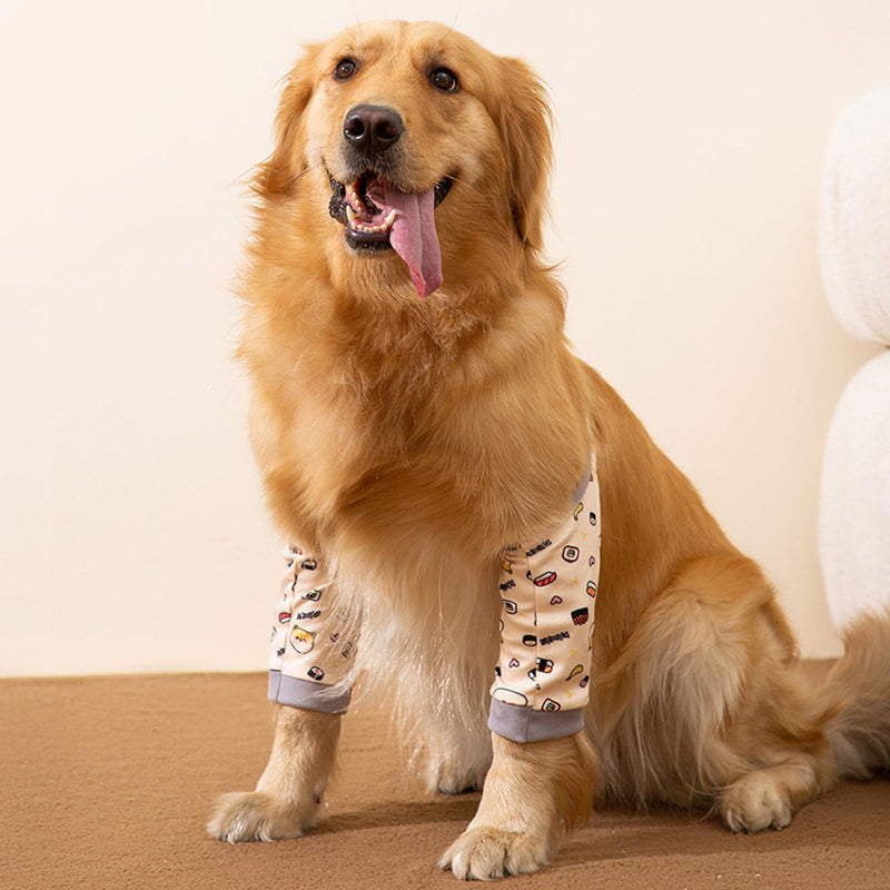 DKDDSSS Recovery Sleeve Dog, Elbow Brace Dog, Elbow Pads for Dogs, Dog Surgery Recovery Sleeve for Front Legs, Knee Brace Osteoarthritis for Dogs (Yellow, XXL) - BeesActive Australia