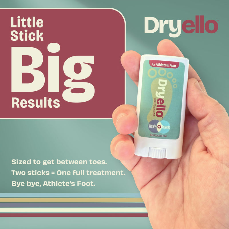 Athlete‚Äôs Foot Treatment Sticks - Easy Glide-On Foot Fungus Treatment, No Mess Application - Tolnaftate 1% Athletes Foot Spray Alternative - 2 Sticks is 1 Full Treatment - BeesActive Australia