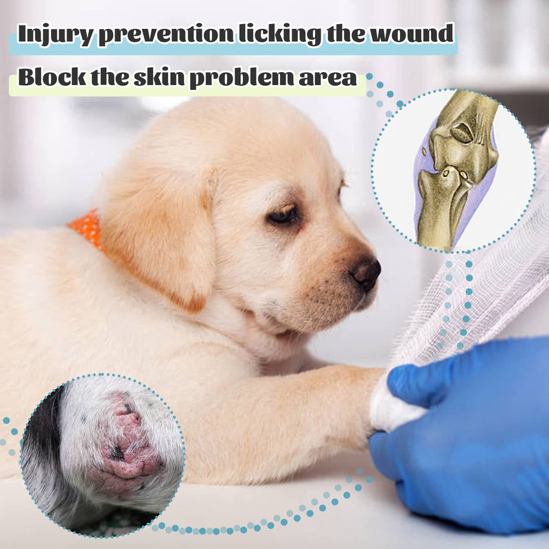 ROZKITCH Dog Recovery Sleeve Front Leg Right Left, Pet Prevent Licking Wound Elbow Knee Protector, Dog Recovery Suit Cone Collar Alternative for Sprain ACL CCL Arthritis Joint Care Black M M(Chest Girth:17.7"-24")