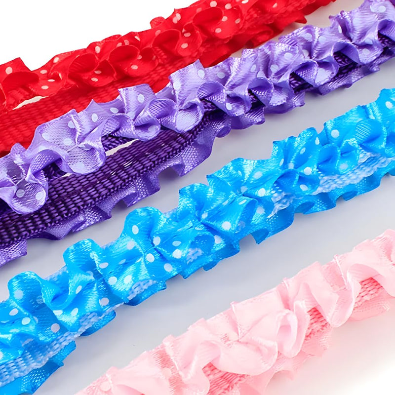 Red Dog Collar Xs, Kitten Bell Collar Girl Puppy Collar Lace Adjustable for XXS Xs Small Pet Dogs Cats Animal Litter Tiny Female, XSmall Red Neck 7.5-12.6" - BeesActive Australia