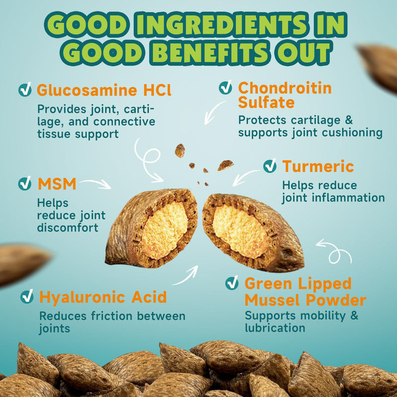 Lysine Supplement for Cat & Hip and Joint Chews for Dogs
