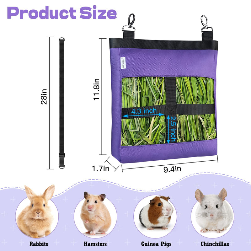 1 PCS Rabbit Hay Feeder Bag, Guinea Pig Bunny Hay Feeder,600D Oxford Durable Fabric Hanging Hay Bag for Small Pets and Animal 1 PACK - BeesActive Australia