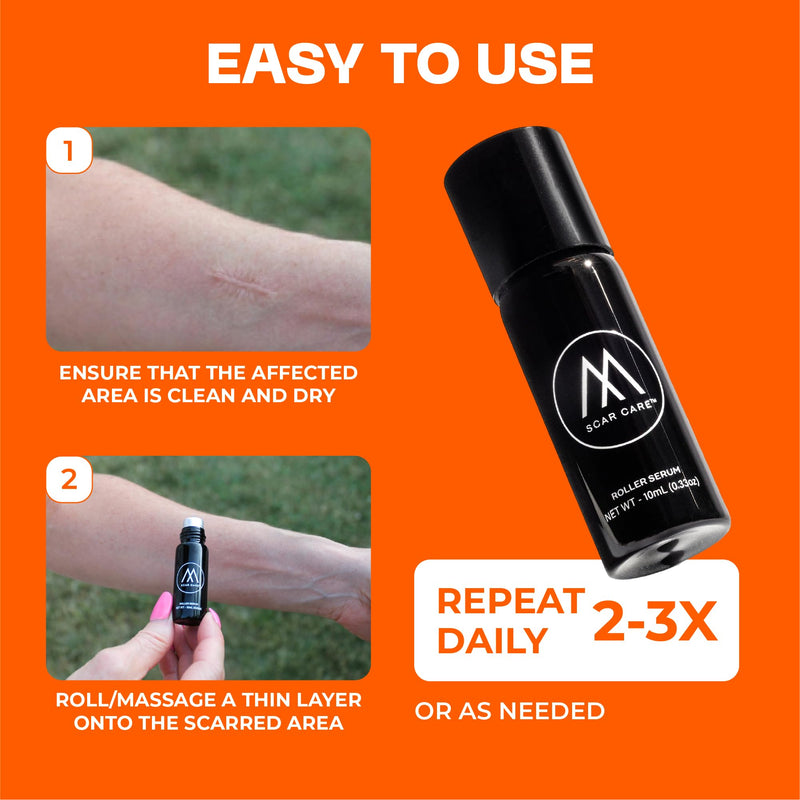 Motivo Scar Serum - Silicone Scar Treatment for New Surgical Scars, Burns, Procedures & Acne Scars - Helps Itching and Irritation for Kids & Adults - Helps Flatten & Soften Scars (10ml) - BeesActive Australia