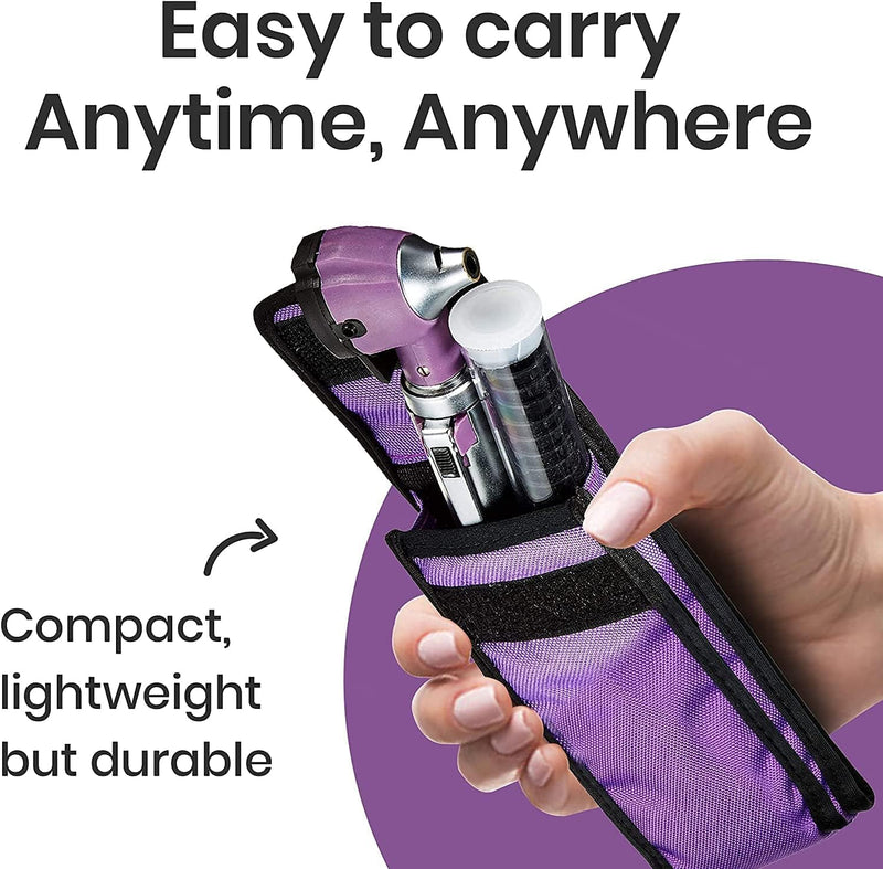 Zyrev ZetaLife Otoscope Set with 50 Extra Disposable Specula Tips, Purple - BeesActive Australia