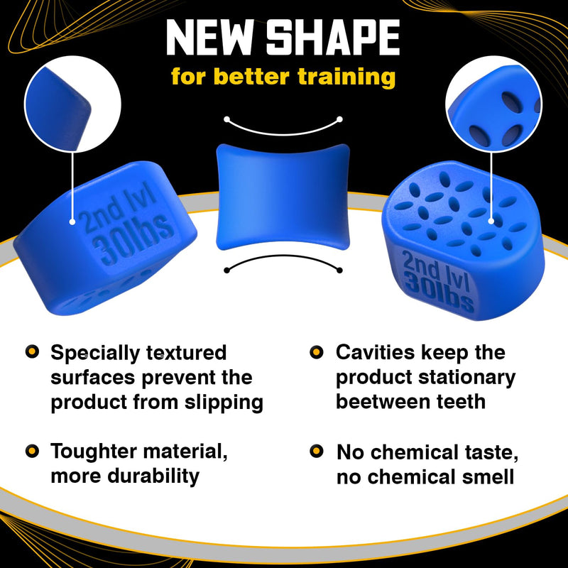 Jaw Exerciser 8 pcs for Men and Women - Jaw Trainer and Shaper with 4 Resistance Levels - Silicone Jaw Strengthener Tablets - Double Chin Reducer & Face Sculptor Green, red, blue, black - BeesActive Australia