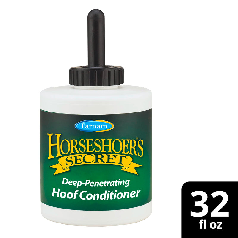 Farnam Horseshoer's Secret Deep-Penetrating Hoof Oil for Horses, Conditions Dry Hooves and Prevents Cracks, Splits and Contracted Heels, Contains Avocado Oil, 32 Oz. - BeesActive Australia