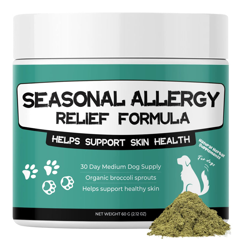 Quercetin & Bromelain for Dogs, Seasonal Allergy Relief for Dog, Itch & Skin Relief, Skin & Coat Supplement with, Supports Immune System, Boost Immune Balance