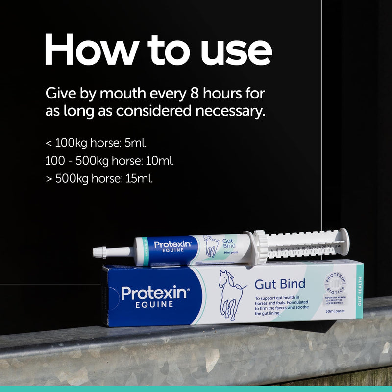 Protexin Equine Gut Bind, 30ml – Advanced Digestive Support for Horses – Promotes Healthy Gut Flora, Fibre Digestion, and Nutrient Absorption Regular