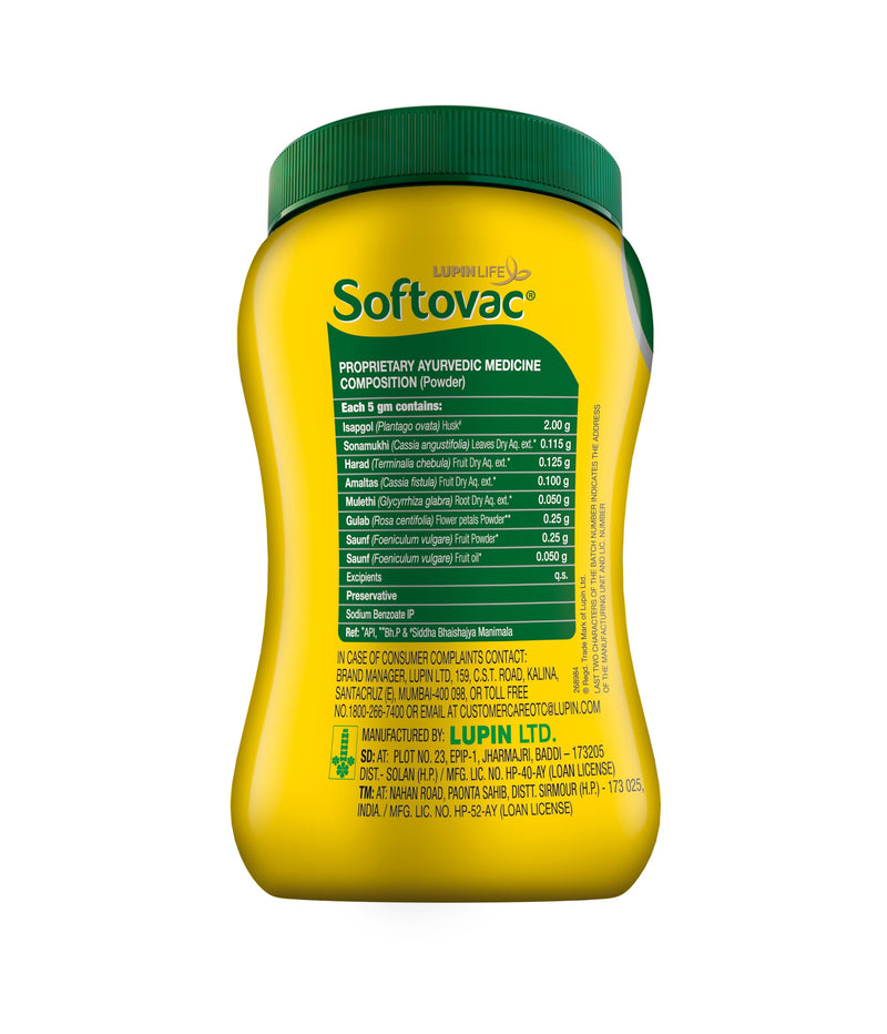 Bowel Regulator 250g - 100% Natural Actives: High Fiber Formula enriched with Sonamukhi, Harad, Mulethi, Saunf etc.