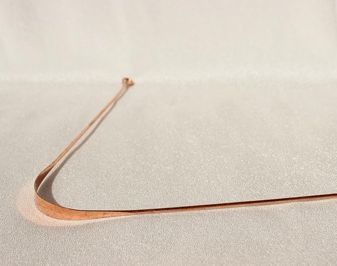 1 x Copper Tongue Scraper Ayurvedic Tongue Cleaner Bad Breath Prevention - BeesActive Australia