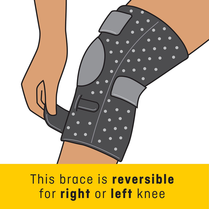 FUTURO Performance Compression Knee Support, Ideal for Everyday Activities, One Size - Black Adjustable
