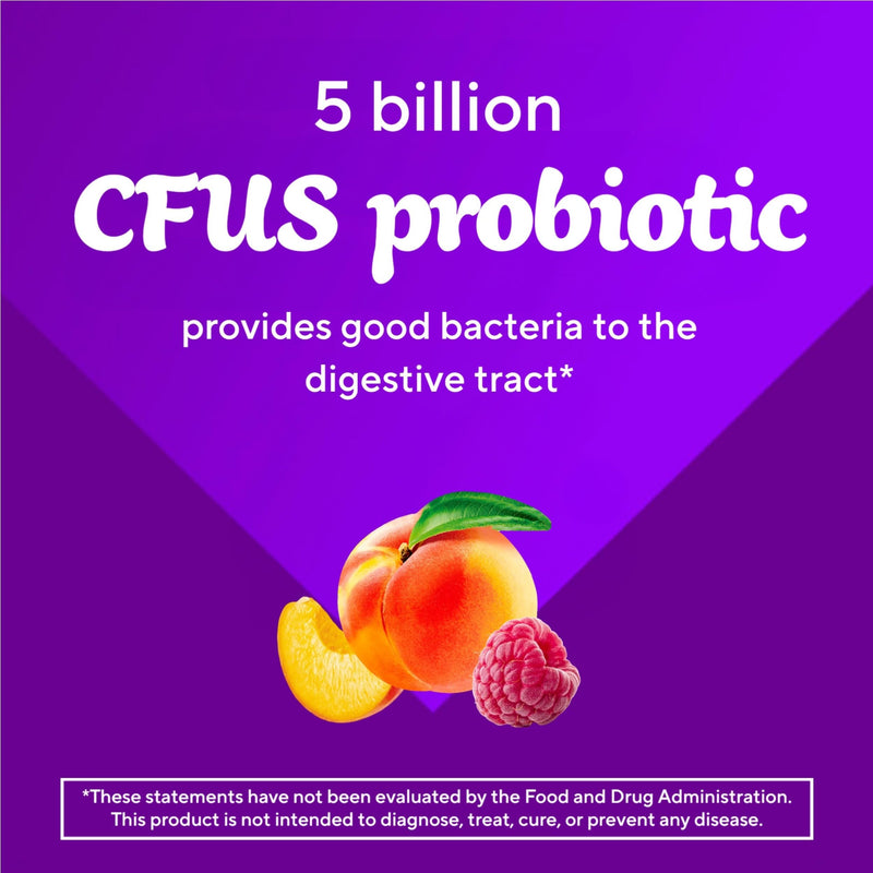 Vitafusion Probiotic Gummies | 5 Billion CFU | 70 Adult Gummy Vitamins | for Women & Men | Assorted Fruit Flavors | Gluten and Dairy-Free Supplement 70 Count (Pack of 1)