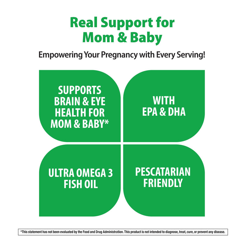 Rainbow Light Prenatal DHA Vitamins for Women | 60 Softgels | Omega 3 Fish Oil (DHA & EPA) | Supports Mom & Baby’s Health from Conception to Nursing Unflavored 60 Count (Pack of 1)