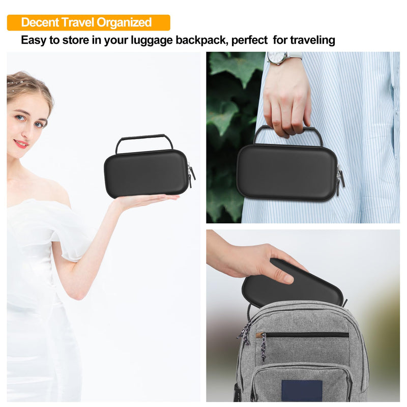 Elonbo Carrying Case for Portable Handheld Inhaler Nebulizer Machine for Adults and Kids, Asthma Inhaler Travel Case, Handheld Mesh Atomizer Machine Holder, Inhaler Spacer Bag, Black - BeesActive Australia
