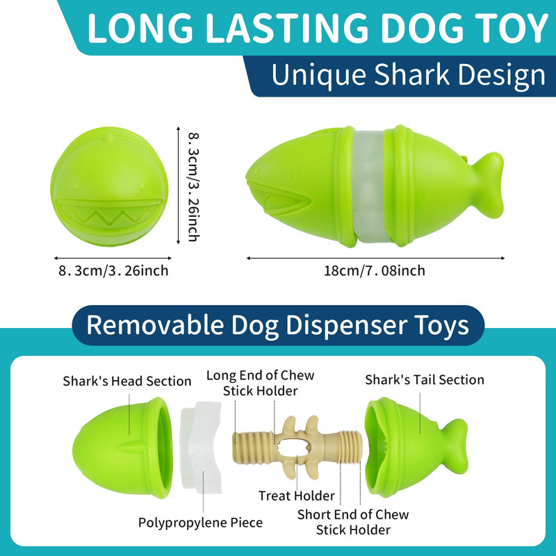 3 in 1 Dog Treat Dispenser Toy, Bully Stick Holder for Dogs, Adjustable Dog Puzzle Toy, Indestructible Dog Treat Toy, Dog Food Dispenser Toys, Interactive Dog Toys Dog Puzzle Feeder - BeesActive Australia