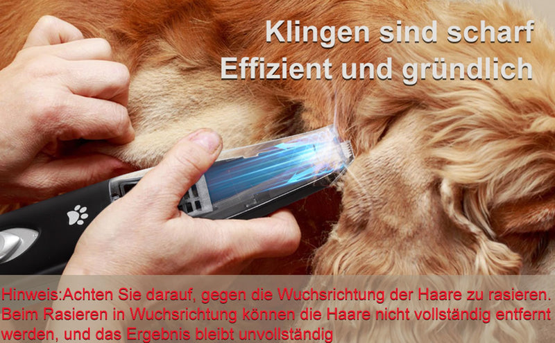 Hofeny Dog Clipper with Vacuum Cleaner, Cat Claw Trimmer, Quiet Paw Clipper, Pet Shaver, Suitable for Dogs, Cats, Paws, Eyes, Ears, Face and Body - BeesActive Australia