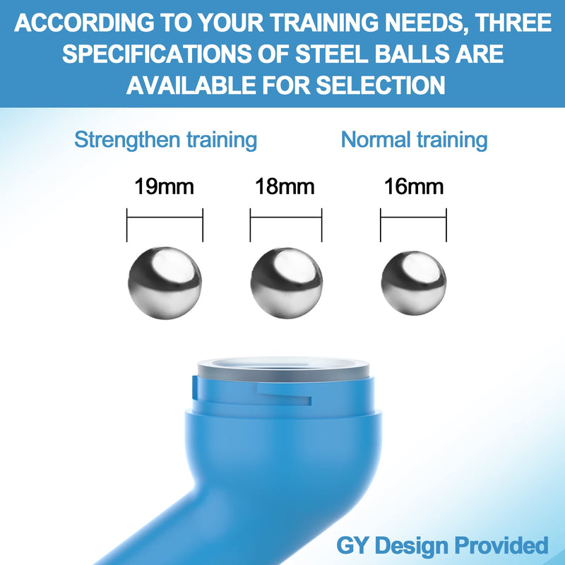 Mucus Clearance Device with 16/18/19MM Stainless Steel Balls, Flutter Valve Clearing Device and Breathing Muscle Exercising Device for Strenthing, GY Design Provided - BeesActive Australia