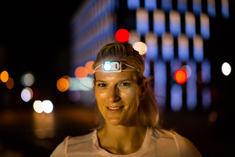 PETZL Bindi Headlamp - Ultra-Compact Rechargeable 200 Lumen Headlamp Designed for Everyday Athletic Activities - Emerald One Size