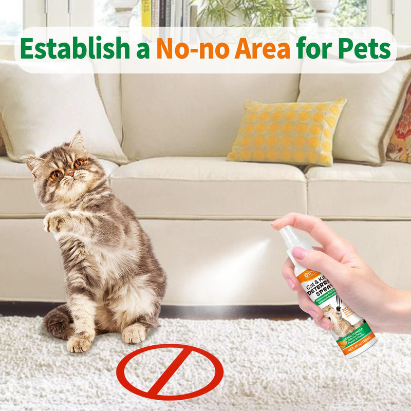 Cat Repellents Sprays,240ML,Anti Pee & Anti Scratch Furniture & Anti Scratching Plants,Suit for Indoor & Outdoor,Establish Boundaries & Keep Cat Off,Safe for Children & Plant - BeesActive Australia