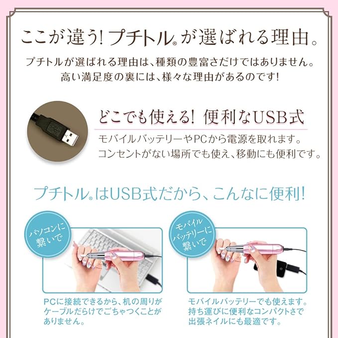Nail Machine Petitor M (Pink) Nail Machine Nail Drill Nail Off Petitor - BeesActive Australia