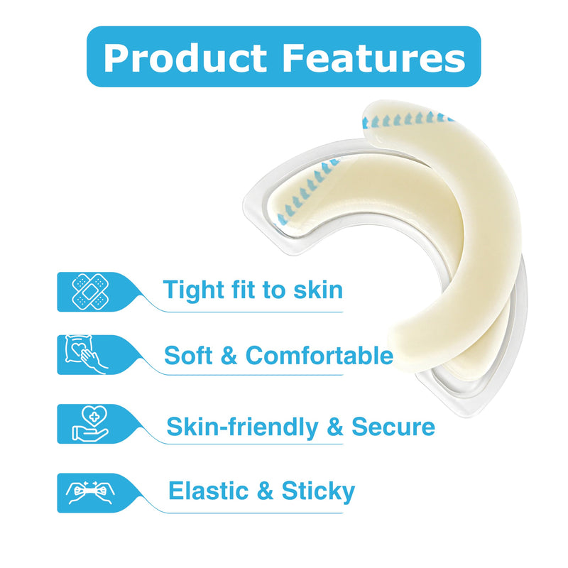 40PCS Ostomy Barrier Strips, Medical Hydrocolloid Ostomy Supplies, Elastic Barrier Strips, Waterproof Leak-Free Skin Adhesive Tapes for Stoma Care - BeesActive Australia