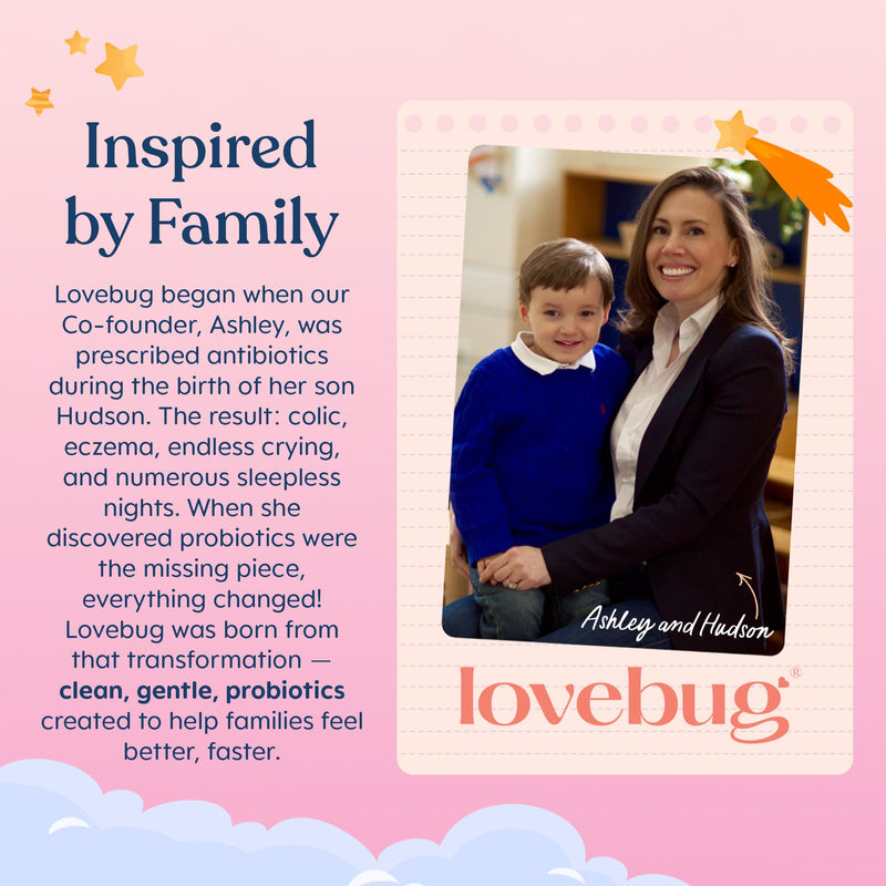 LOVEBUG Award Winning Probiotics | Constipation & Stomach Discomfort | Softer Bowel Movements | Easy-to-Take Powder | Ages 12 Months to 4 Years | 60 Packets 60 Pack (Pack of 1)