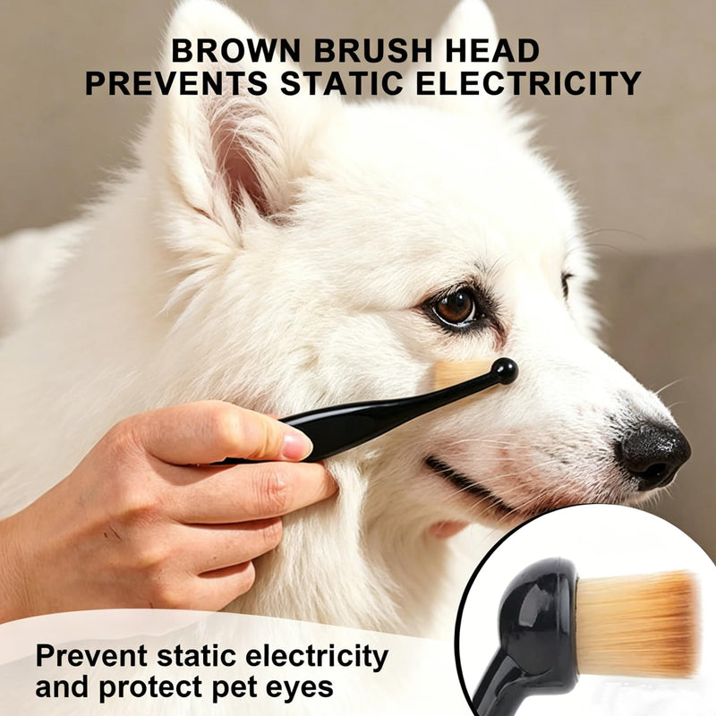 4 Pack Tear Stain Remover for Dogs Eyes, Soft Dog Brush Pet Eye Grooming Comb, Gentle Dog Brush for Cleaning Crust & Mucus, Tear Stain Remover for Dogs and Cats