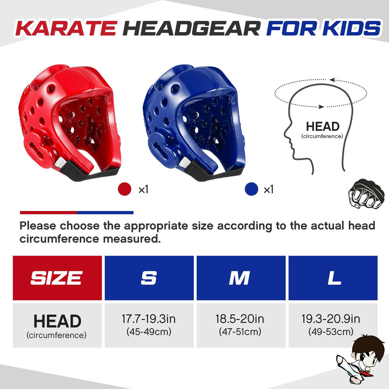 2 Pcs Taekwondo Karate Headgear Sparring Gear Helmet Boxing for Men Women Thai Kickboxing Large Classic - BeesActive Australia