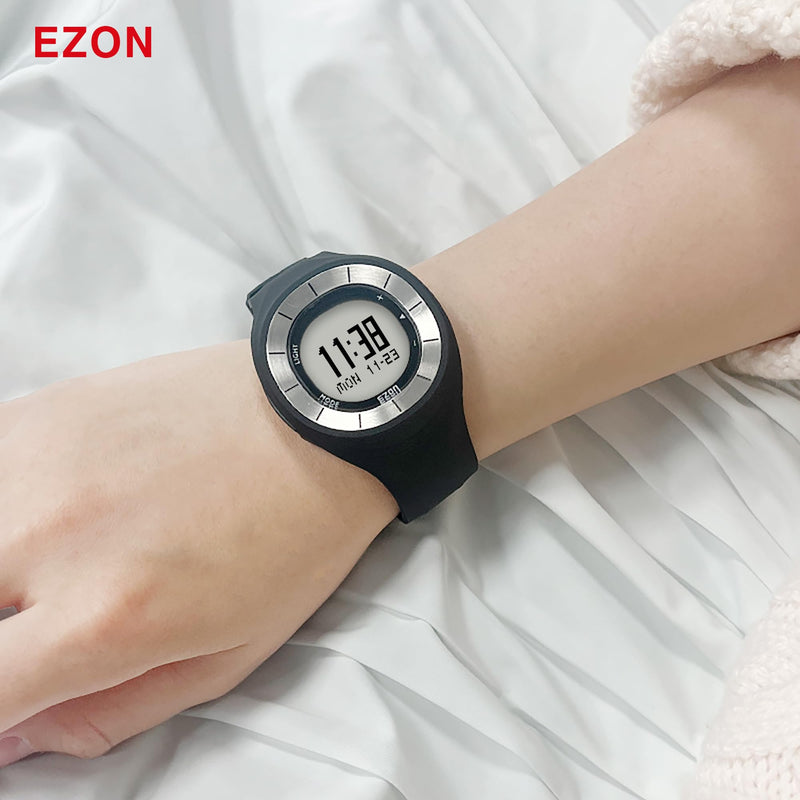 EZON Pedometer Watch T028, Waterproof Step Counter Watch with Calories & Stopwatch, EL Backlight, Non-Bluetooth Pedometer for Walking and Daily Exercise - BeesActive Australia