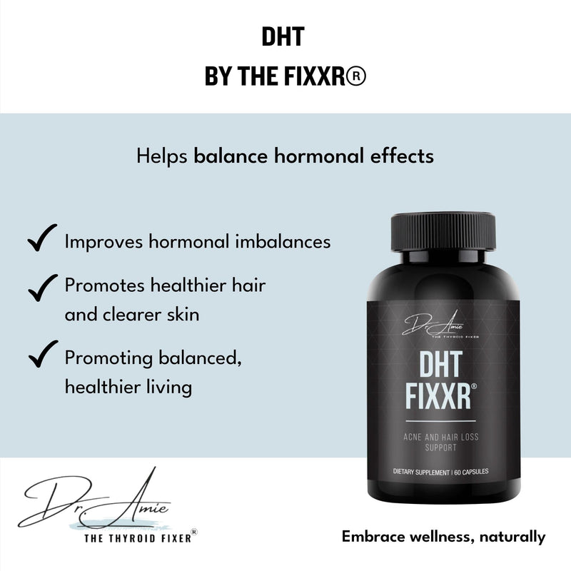 DHT Support by Dr. Amie | with Saw Palmetto and Nettles | Acne and Hair Loss Support | 60 Capsules