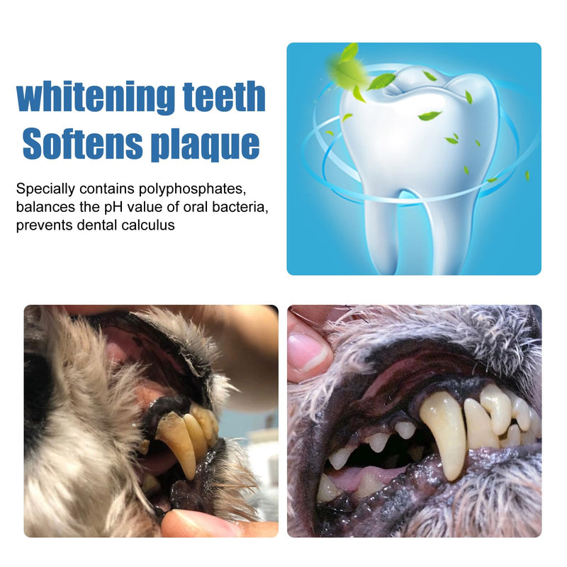 Pet Dental Tartar Remover, Oral Spray for Dogs Teeth Cleaning, Pet Dental Foaming Care Spray, Dog Cat Breath Freshener, Reduce Tartar for Cats and Dogs(2PC)