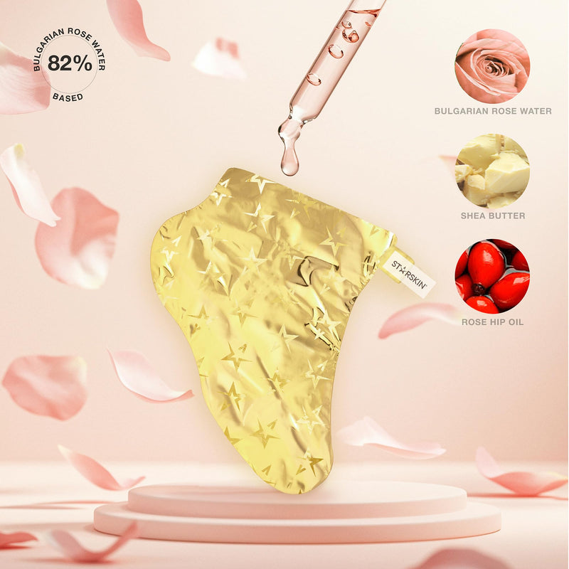 STARSKIN VIP Gold Mask Foot (4 Pieces), Softening Foot Mask for all Skin Types, Korean Skin Care, Hydrating and Moisturizing with Shea Butter and Rose Oil, K Beauty Skincare 1 Count (Pack of 4) - BeesActive Australia